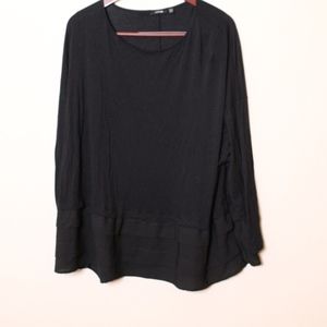 Apt 9 Black Layered Blouse